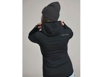 Ortovox Merino Fleece Hoody W, black raven - Bild 5