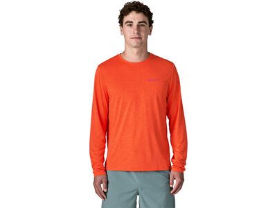 Patagonia Men's Long-Sleeved Capilene Cool Daily Shirt - Boardshort Logo, orange peel/light orange peel x-dye - Bild 3