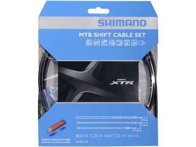 Shimano Schaltzug-Set MTB XTR polymerbeschichtet, schwarz