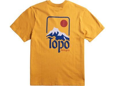 Topo Designs Peak Tee S/S Herren, goldenrod - Bild 2