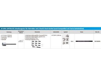 Shimano Schaltzug-Set MTB Edelstahl OPTISLICK - 2x 2.100 mm - Bild 2