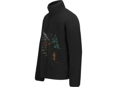 Picture Hafdals EMB Zip Fleece, black - Bild 2