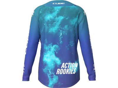 Cube MTB Trikot Rookie X Actionteam langarm, blue´n´green - Bild 2