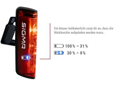Sigma Blaze m. Bremslichtfunktion, schwarz - Bild 2