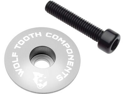 Wolf Tooth Ultralight Stem Cap and Bolt, silver