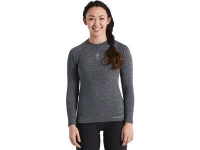 Specialized Women's Merino Seamless Long Sleeve Base Layer, grey