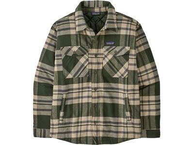 Patagonia Men's Lightweight Insulated Fjord Flannel Shirt Ashore old growth green