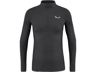 Salewa Zebru Responsive Half-Zip T-Shirt Herren onyx