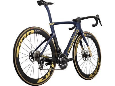 Pinarello Dogma F Red AXS 2x12 / ZIPP WH454 NSW Gold Decal, Team Q36.5 Replica - Bild 2
