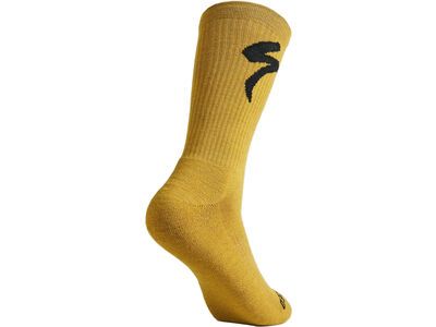 Specialized Merino Midweight Tall Logo Sock harvest gold