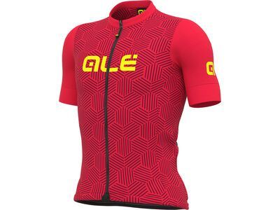 Ale Solid Cross Short Sleeve Jersey, red