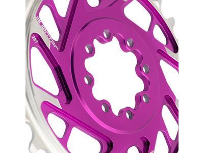 Burgtec 3 mm Offset Thick Thin Chainring SRAM 8-Bolt, purple rain - Bild 2