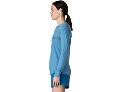 Patagonia Women's Long-Sleeved Capilene Cool Merino Blend Graphic Shirt Strata Stripe, shore blue - Bild 3