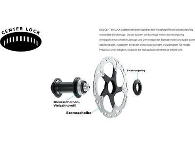 Shimano SM-RT54 Bremsscheibe Center Lock (nur Resin-Beläge) - 160 mm / IVZ - Bild 2