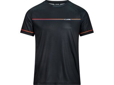 Cube Rundhalstrikot Tech Teamline kurzarm, black - Bild 1