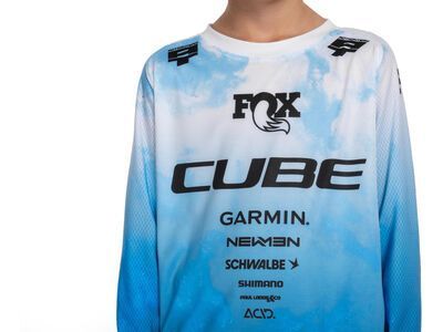 Cube MTB Trikot Rookie X Actionteam langarm, topas blue - Bild 3