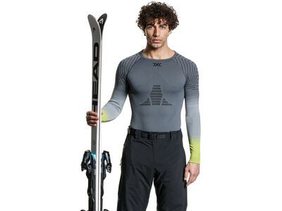 X-Bionic Invent Graphics Shirt LS Men, rhino grey/light grey/canary - Bild 3