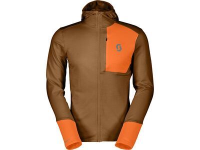 Scott Defined Light Men's Hoody, bread brown/flash orange