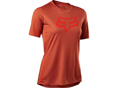 Fox Womens Ranger SS Jersey Fox Head, red clay