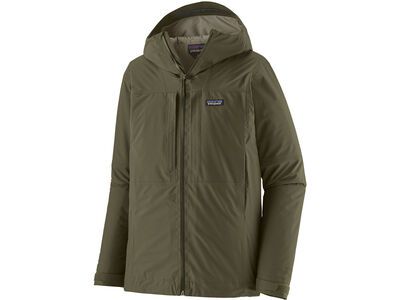 Patagonia Men's Insulated Boulder Fork Rain Jacket basin green