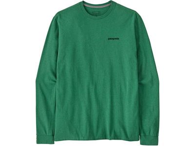 Patagonia Men's Long-Sleeved P-6 Logo Responsibili-Tee heartleaf green