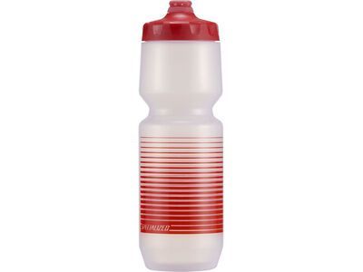 Specialized Purist Fixy 0,76 l, clear/red linear stripe