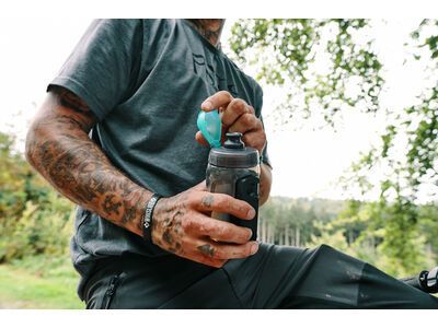 Fidlock Twist Single Bottle 450 Antibacterial, transparent black/light green - Bild 5