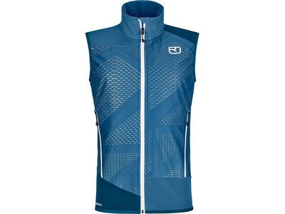 Ortovox Merino Naturtec Light Col Becchei Vest M, mountain blue
