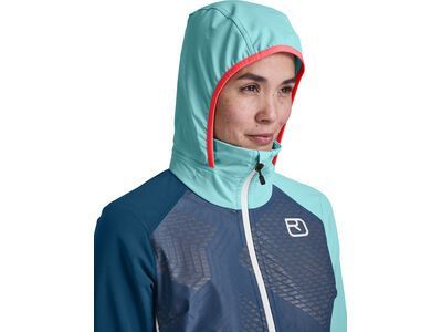 Ortovox Merino Naturtec Light Col Becchei Jacket W, glacier grey - Bild 3