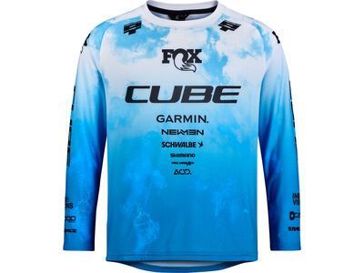 Cube MTB Trikot Rookie X Actionteam langarm, topas blue - Bild 1