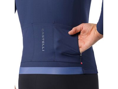 Castelli Thermowoven LS Jersey, belgian blue - Bild 5