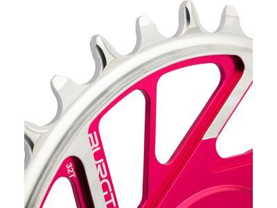 Burgtec 3 mm Offset Thick Thin Chainring SRAM 8-Bolt, toxic barbie pink - Bild 12