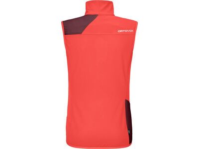 Ortovox Merino Naturtec Light Col Becchei Vest W, coral - Bild 2