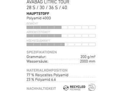 Ortovox Avabag LiTRIC Tour 40, black raven - Bild 16