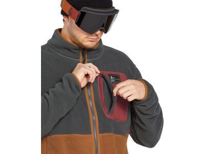 Volcom Fleecer Full Zip, charcoal - Bild 3