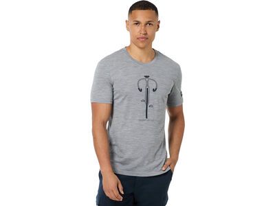 super.natural Vintage Bike Tee Herren, cashmere grey melange/blueberry/vintage khaki melange - Bild 5