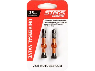 Stan's NoTubes Universal Alloy Valve - 35 mm, orange - Bild 2