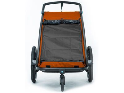 Cube Kinder Fahrradanhänger Double CMPT X Actionteam ohne Sonnenschutz, grey´n´orange - Bild 5