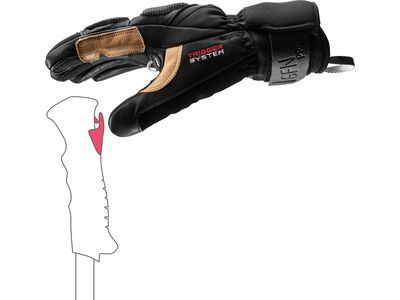 Leki Griffin Pro 3D, black/tan - Bild 4