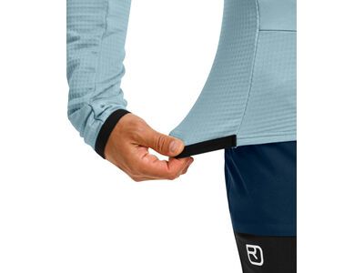 Ortovox Merino Fleece Grid Jacket M, white chalk - Bild 6