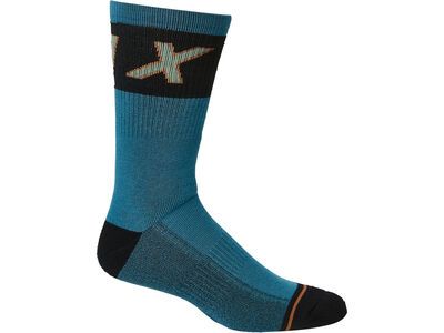 Fox 8" Winter Wool Socks, slate blue