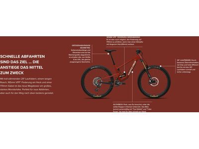 Santa Cruz Megatower CC Frame / 29, matte black/bronze - Bild 2