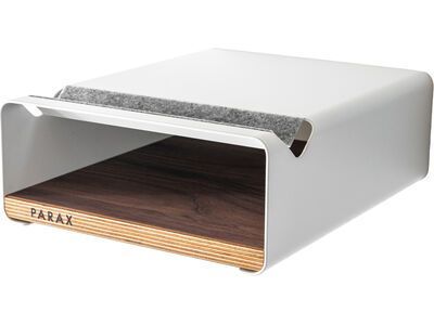 PARAX S-Rack M Wallnuss, weiß