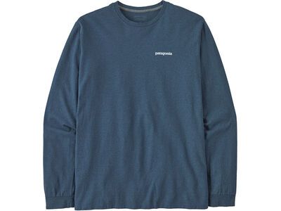 Patagonia Men's Long-Sleeved P-6 Logo Responsibili-Tee, utility blue
