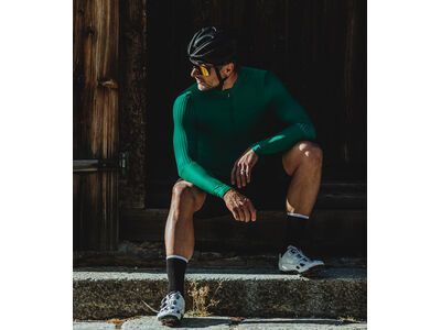 Le Col Long Tech Wool Cycling Socks, black/white - Bild 2