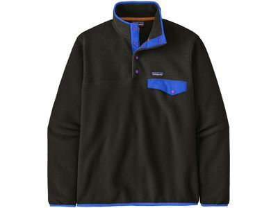 Patagonia Men's Lightweight Synchilla Snap-T Pullover black w/p6 blue