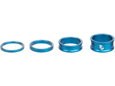 Wolf Tooth Precision Headset Spacers - 3/5/10/15 mm Kit, blue