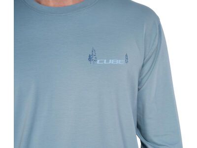 Cube MTB Rundhalstrikot Soft Touch langarm, blue - Bild 3