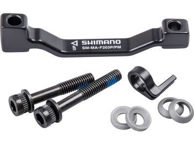 Shimano Scheibenbremsadapter von PM-Bremssattel auf PM-Gabel/-Rahmen - vorne o. hinten / 180 auf 203 mm - Bild 2