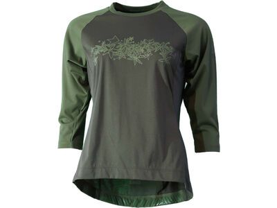 Zimtstern PureFlowz Shirt 3/4 Women’s forest night/bronze green